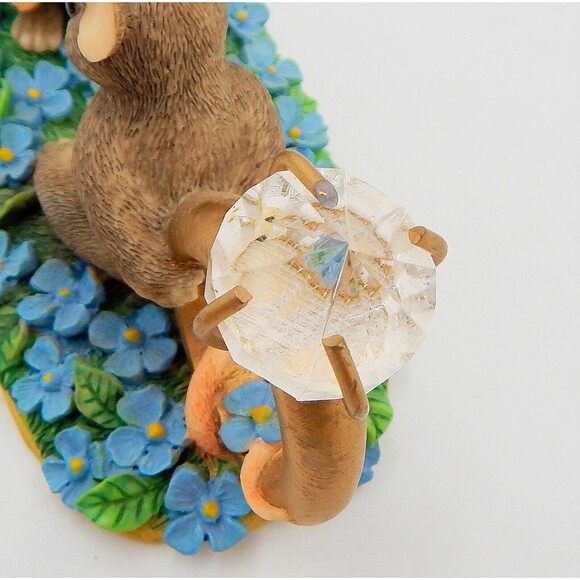 Charming Tails 'I Have a Question' Mouse Figurine 89/603 Proposal Fitz & Floyd - Picture 8 of 9